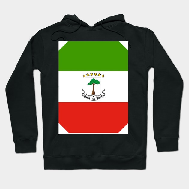 Exploring Equatorial Guinea's Flag Design Hoodie by Art Enthusiast